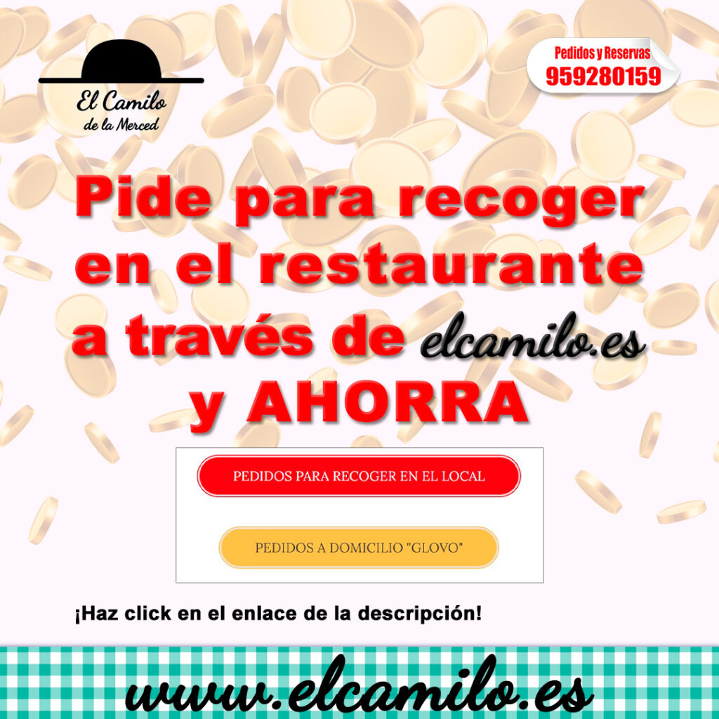 Pide para recoger en el restaurante y ahorra