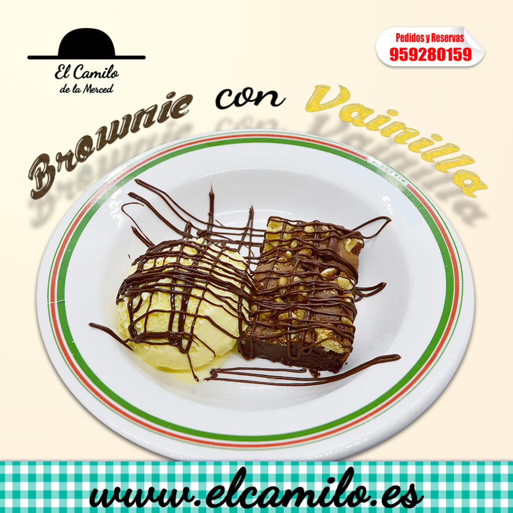 Brownie de Vainilla